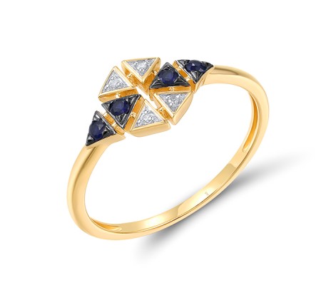 14KYWB  Blue Sapphire Ring(R321290SAP14KYWB)