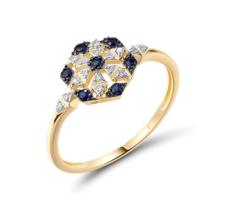 14KYWB  Blue Sapphire Ring(R321300SAP14KYWB)