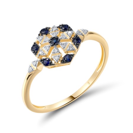 14KYWB  Blue Sapphire Ring(R321300SAP14KYWB)