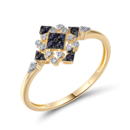 14KYWB  Blue Sapphire Ring(R321301SAP14KYWB)