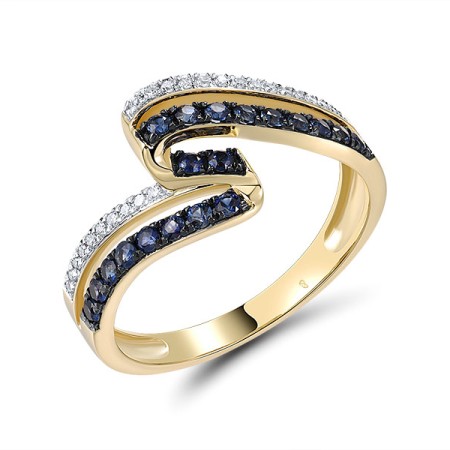 14KYWB  Blue Sapphire Ring(R321320SAP14KYWB)