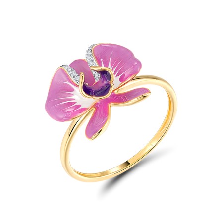 14KYW  Enamel Ring(R321364ENA14KYW)