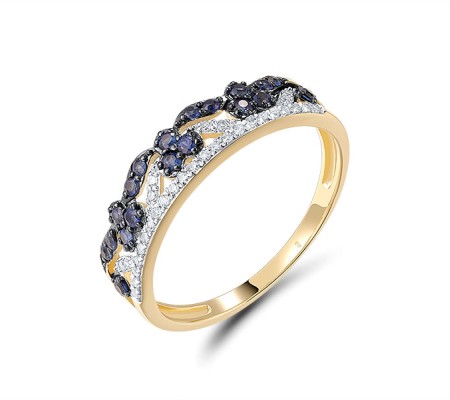 14KYWB  Blue Sapphire Ring(R321365SAP14KYWB)
