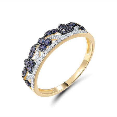14KYWB  Blue Sapphire Ring(R321365SAP14KYWB)
