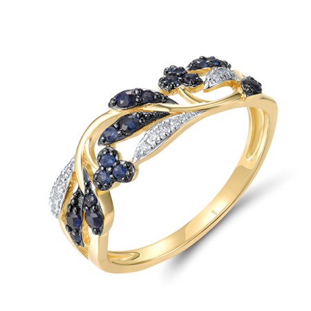 14KYWB  Blue Sapphire Ring(R321368SAP14KYWB)