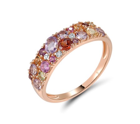 14KRW  Multi Colour Stone Ring(R321452MUL14KRW)