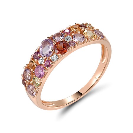 14KRW  Multi Colour Stone Ring(R321452MUL14KRW)