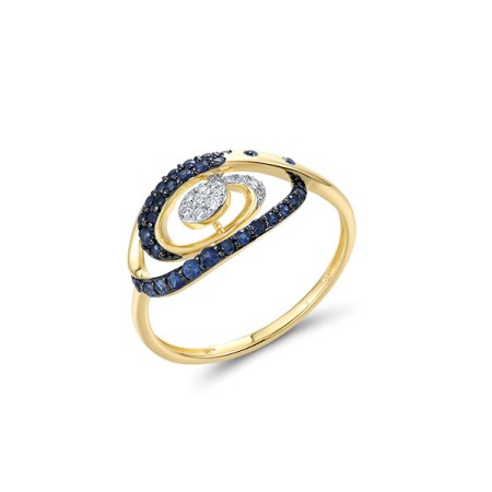 14KYWB  Blue Sapphire Ring(R321472SAP14KYWB)