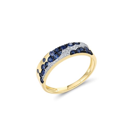 14KYWB  Blue Sapphire Ring(R321473SAP14KYWB)