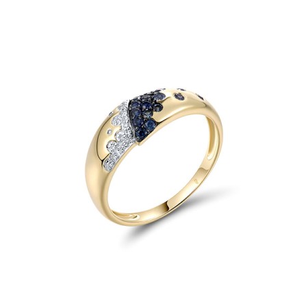 14KYWB  Blue Sapphire Ring(R321475SAP14KYWB)