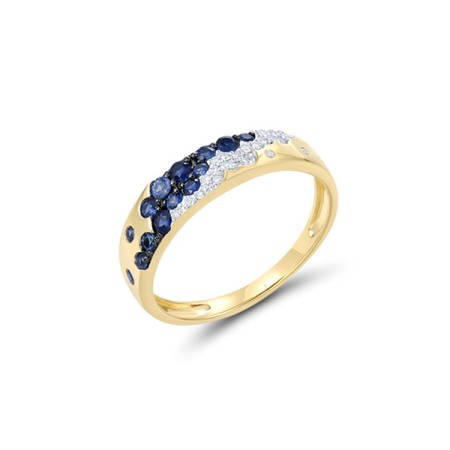 14KYWB  Blue Sapphire Ring(R321476SAP14KYWB)