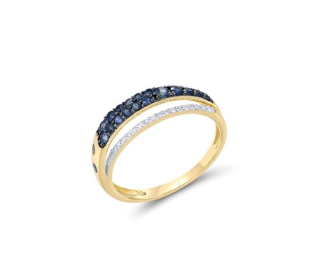 14KYWB  Blue Sapphire Ring(R321481SAP14KYWB)