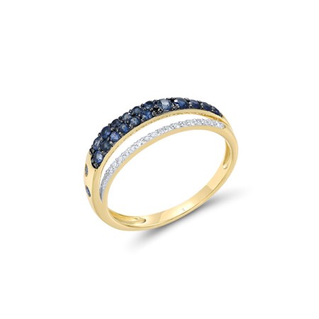 14KYWB  Blue Sapphire Ring(R321481SAP14KYWB)
