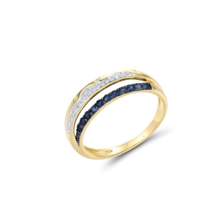 14KYWB  Blue Sapphire Ring(R321483SAP14KYWB)