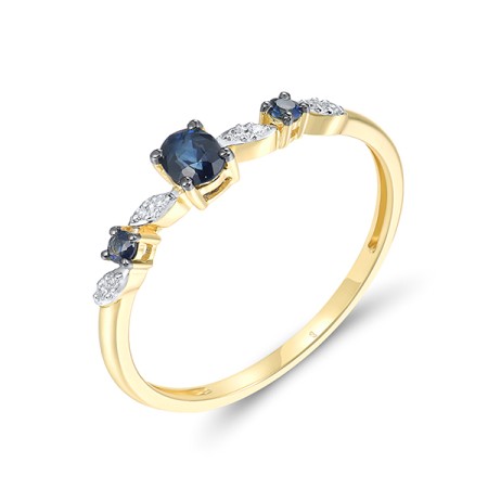 14KYWB  Blue Sapphire Ring(R321511SAP14KYWB)