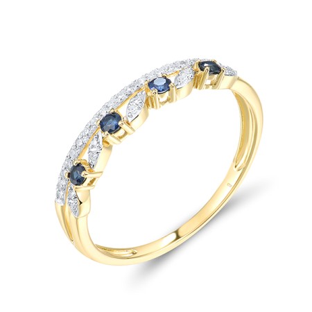 14KYWB  Blue Sapphire Ring(R321512SAP14KYWB)