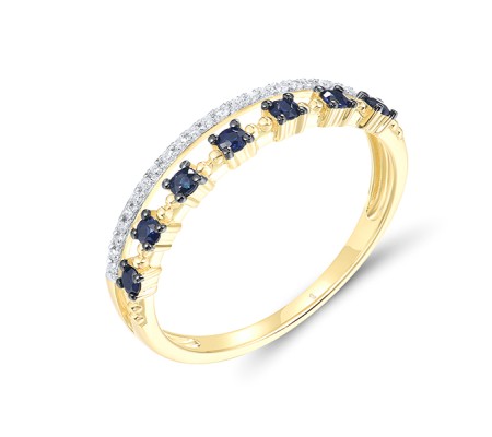 14KYWB  Blue Sapphire Ring(R321531SAP14KYWB)