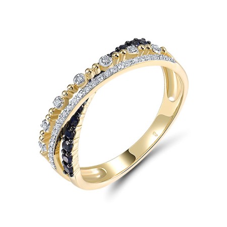 14KYWB  Blue Sapphire Ring(R321536SAP14KYWB)