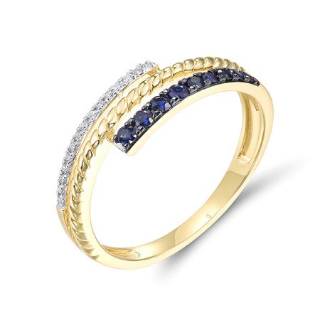 14KYWB  Blue Sapphire Ring(R321537SAP14KYWB)