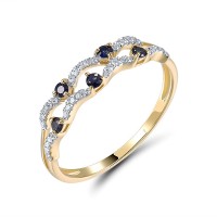 14KYW  Blue Sapphire Ring(R321569SAP14KYW)