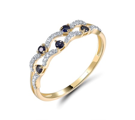 14KYW  Blue Sapphire Ring(R321569SAP14KYW)