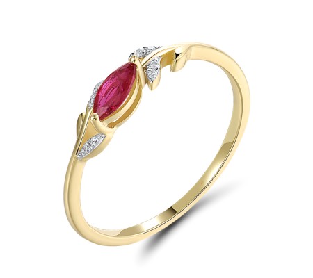 14KYW  Ruby Ring(R321575RUY14KYW)