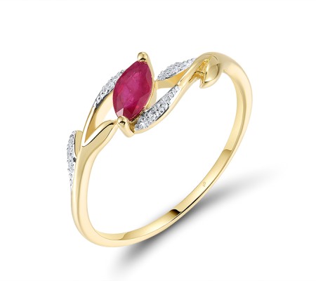 14KYW  Ruby Ring  (R321579RUY14KYW)