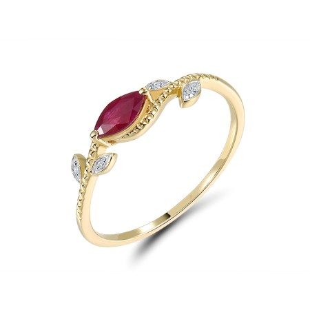 14KYW  Ruby Ring  (R321580RUY14KYW)