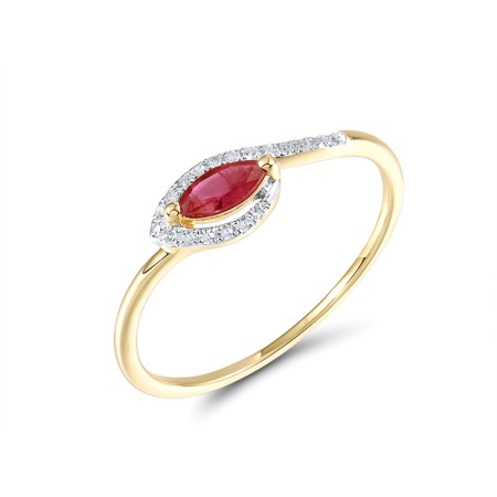 14KYW  Ruby Ring  (R321581RUY14KYW)