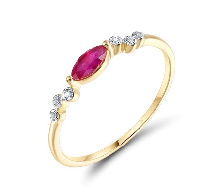 14KYW  Ruby Ring  (R321582RUY14KYW)