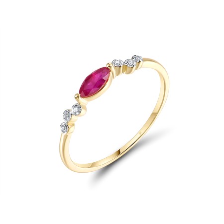 14KYW  Ruby Ring  (R321582RUY14KYW)