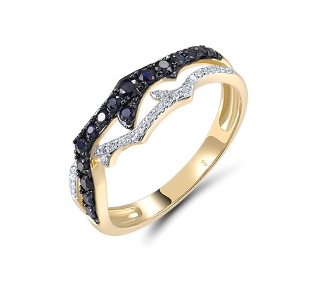 14KYWB  Blue Sapphire Ring(R321607SAP14KYWB)