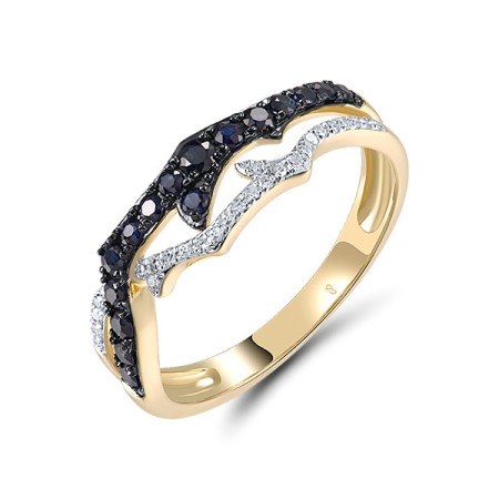 14KYWB  Blue Sapphire Ring(R321607SAP14KYWB)