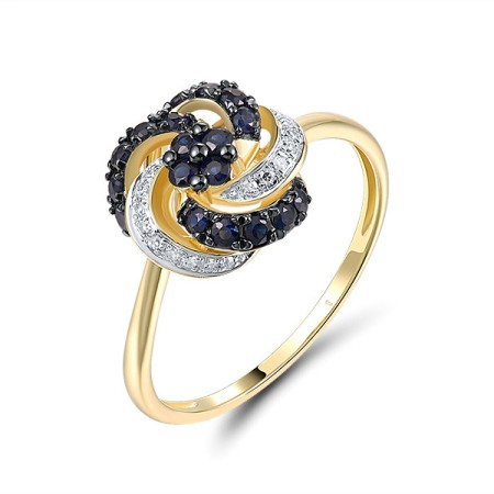 14KYWB  Blue Sapphire Ring(R321658SAP14KYWB)
