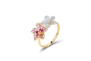 14KYW  Pink Sapphire,Ruby Ring(R321672PRU14KYW)