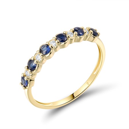 14KY  Blue Sapphire Ring  (R321674SAP14KY)