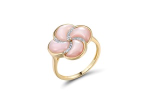 14KYW  Pink Shell Ring(R321704PMP14KYW)
