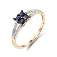 14KYWB  Blue Sapphire Ring(R321716SAP14KYWB)