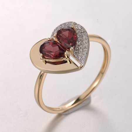 14KYW  Garnet Ring(R321734GAN14KYW)