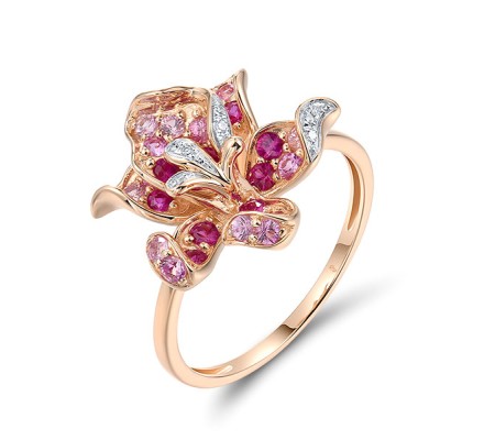 14KRW  Pink Sapphire,Ruby Ring(R321742PRU14KRW)
