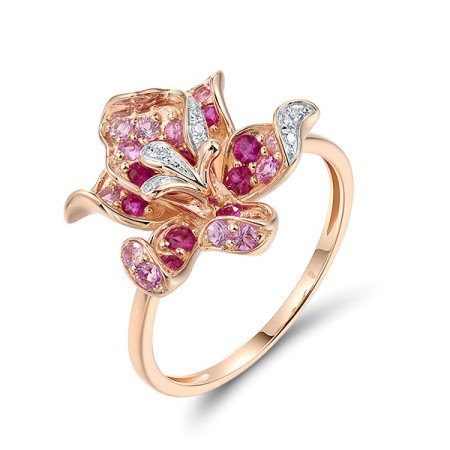 14KRW  Pink Sapphire,Ruby Ring(R321742PRU14KRW)