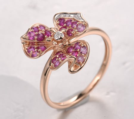 14KRW  Pink Sapphire,Ruby Ring(R321743PRU14KRW)
