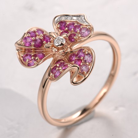 14KRW  Pink Sapphire,Ruby Ring(R321743PRU14KRW)