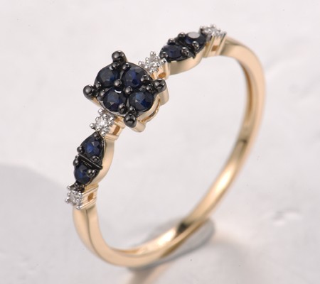 14KYWB  Blue Sapphire Ring(R321828SAP14KYWB)