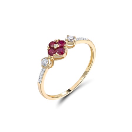 14KYW  Ruby,White Sapphire Ring(R321859RUW14KYW)