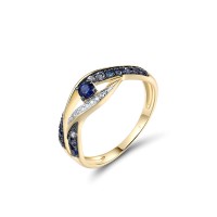14KYWB  Blue Sapphire Ring(R321874SAP14KYWB)