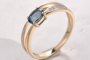 14KYW  London Blue Topaz Ring(R321878LDB14KYW)