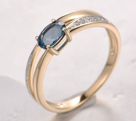 14KYW  London Blue Topaz Ring(R321878LDB14KYW)