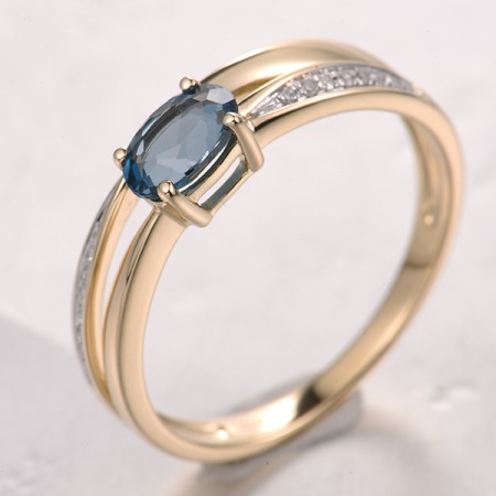 14KYW  London Blue Topaz Ring(R321878LDB14KYW)
