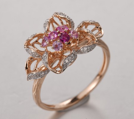 14KRW  Pink Sapphire,Ruby Ring(R321991PRU14KRW)